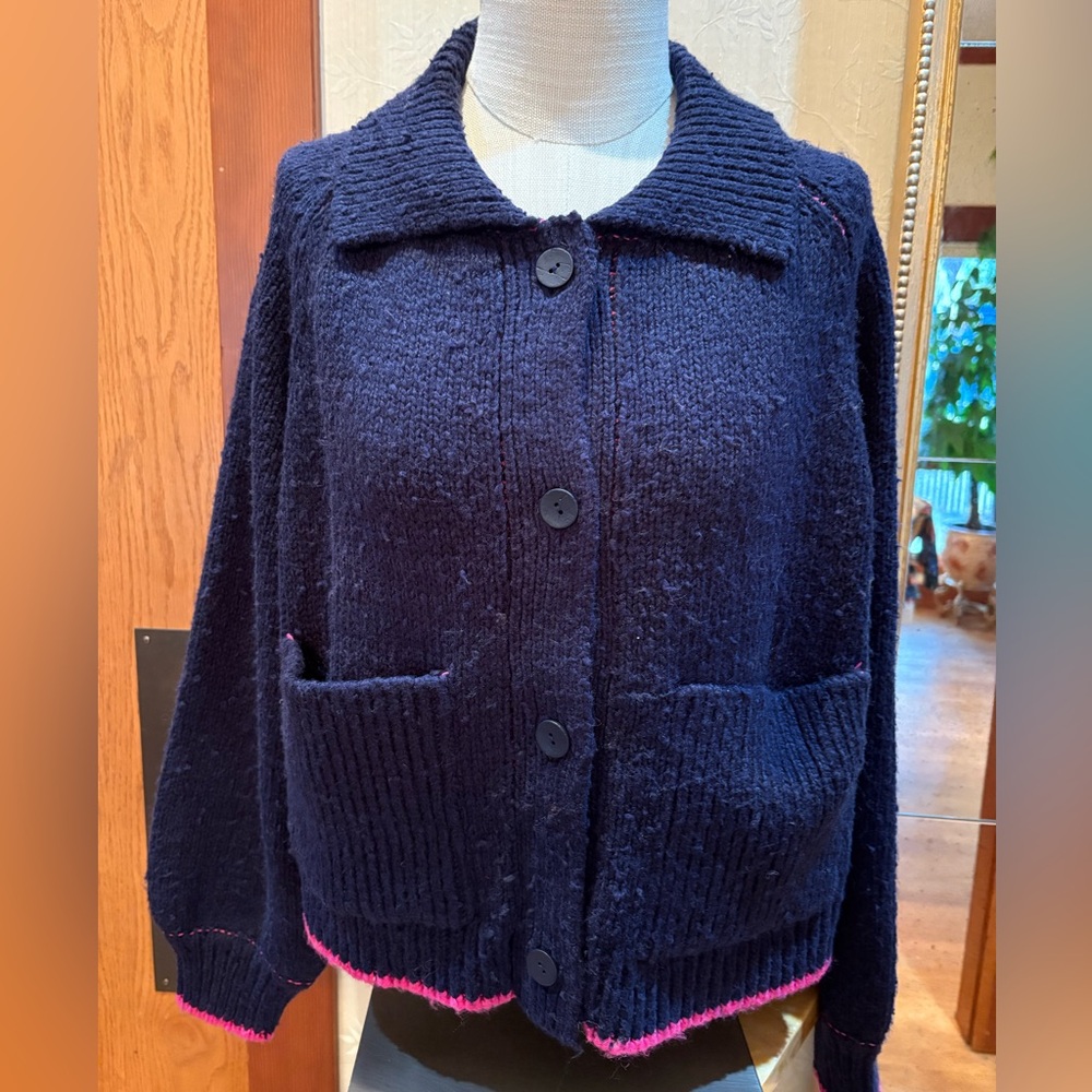 Anthropologie The Jesse Dog Icon Cardigan Sweater by Pilcro♥️Too Cute♥️❤️ - Picture 2 of 10